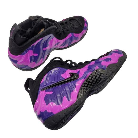 Nike NIB Air Foamposite Pro Black Court Purple Athletic Shoe Size Men's 10 - Picture 9 of 16
